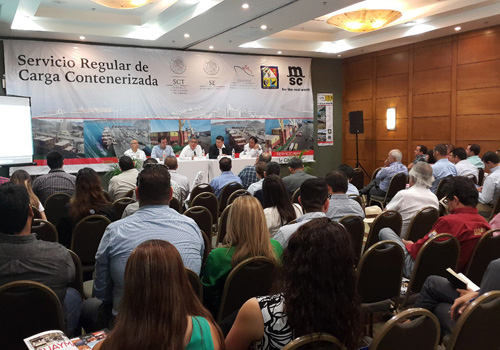 API Guaymas y MSC se reúnen para promocionar el nuevo servicio semanal de Carga Contenerizada