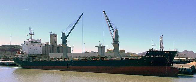 Restart cement shipments via Port of Guaymas