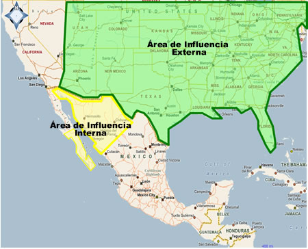 Zona de influencia de la API Guaymas