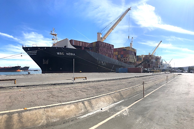 Mediterranean Shipping Company consolida el servicio de contenedores a traves del Puerto de Guaymas