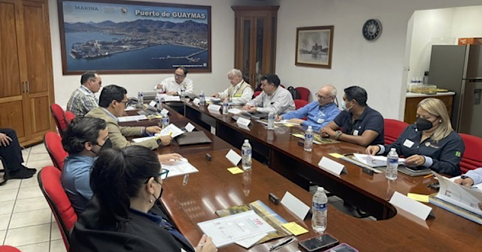 Directivos Union Pacific en la Administración del Sistema Portuario Nacional, Guaymas.