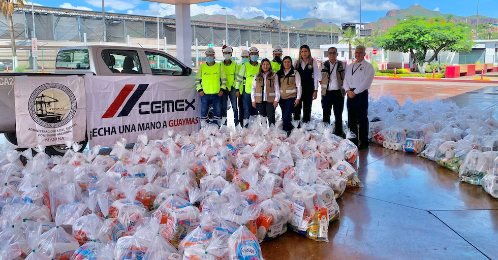 ASIPONA Guaymas y comunidad Portuaria donan despensas
